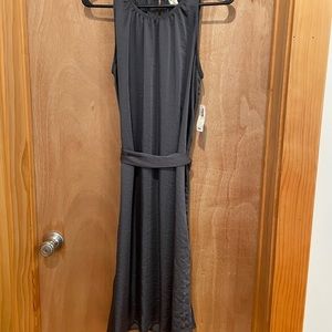Old Navy Dark Gray Belted Dress
